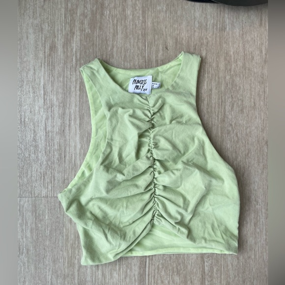 PRINCESS POLLY LIME GREEN CROP TANK - Picture 1 of 1